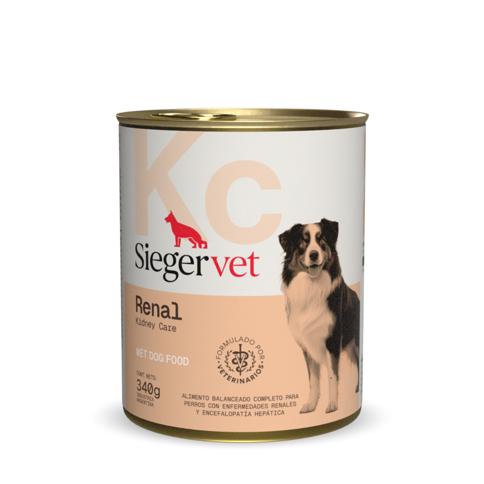 Envase de alimento Sieger Renal para perros