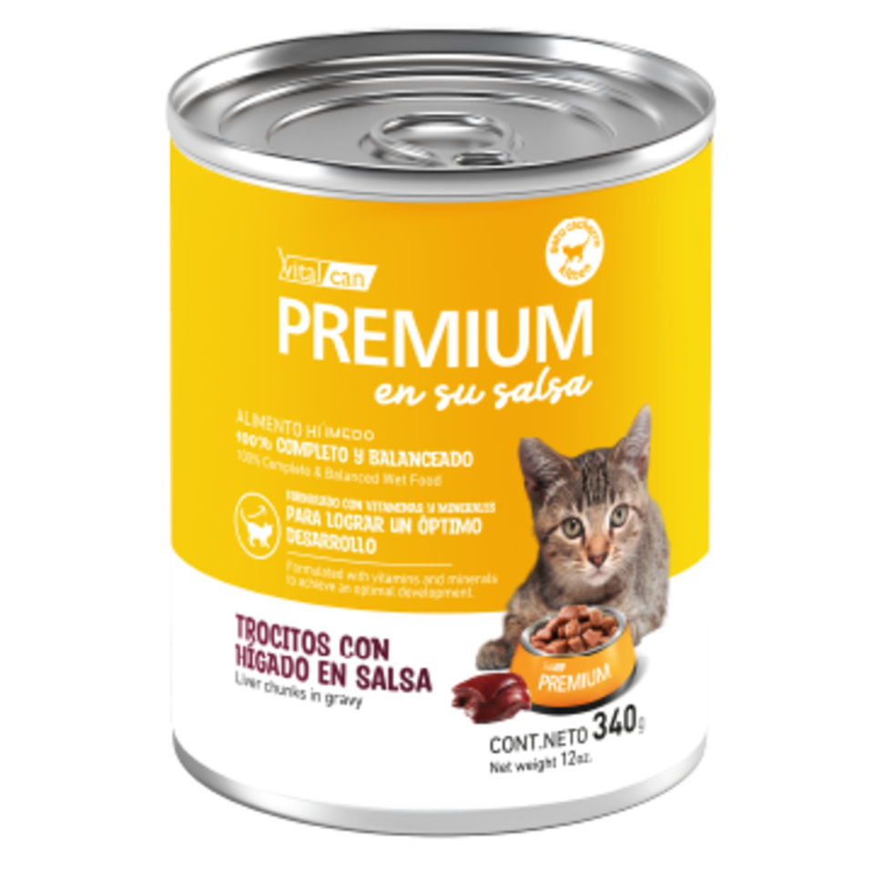 Vital Can Premium - Gatitos - Húmedo - Trocitos en Salsa - Hígado