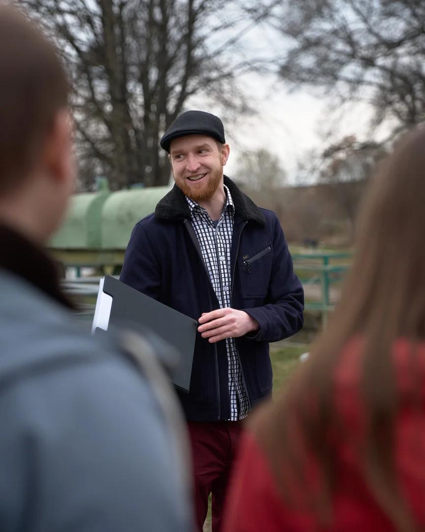 Honza „Bořek" Dvořák — instruktor jízdy na skútru