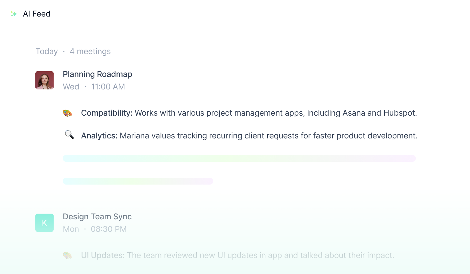 Fireflies topic tracking and personal feed