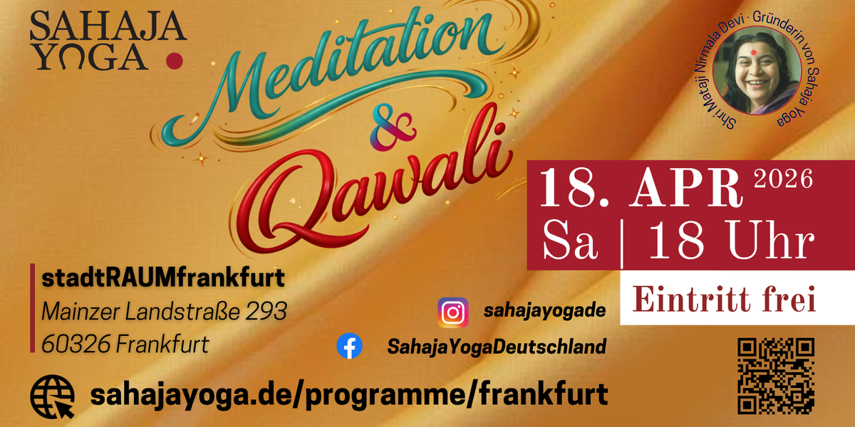 SA 18. APR 2026 | Konzertprogramm Qawali-Musik & Meditation