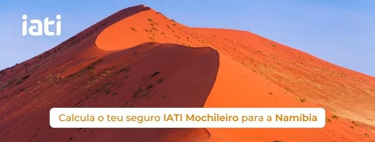 "Calcule seu seguro IATI Mochileiro para explorar a Namíbia!"
