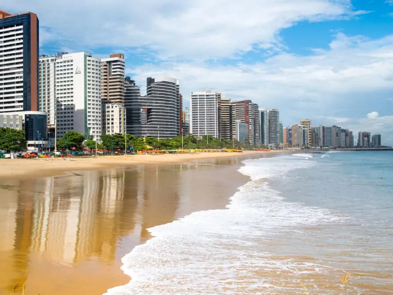 vista panoramica da praia de fortaleza