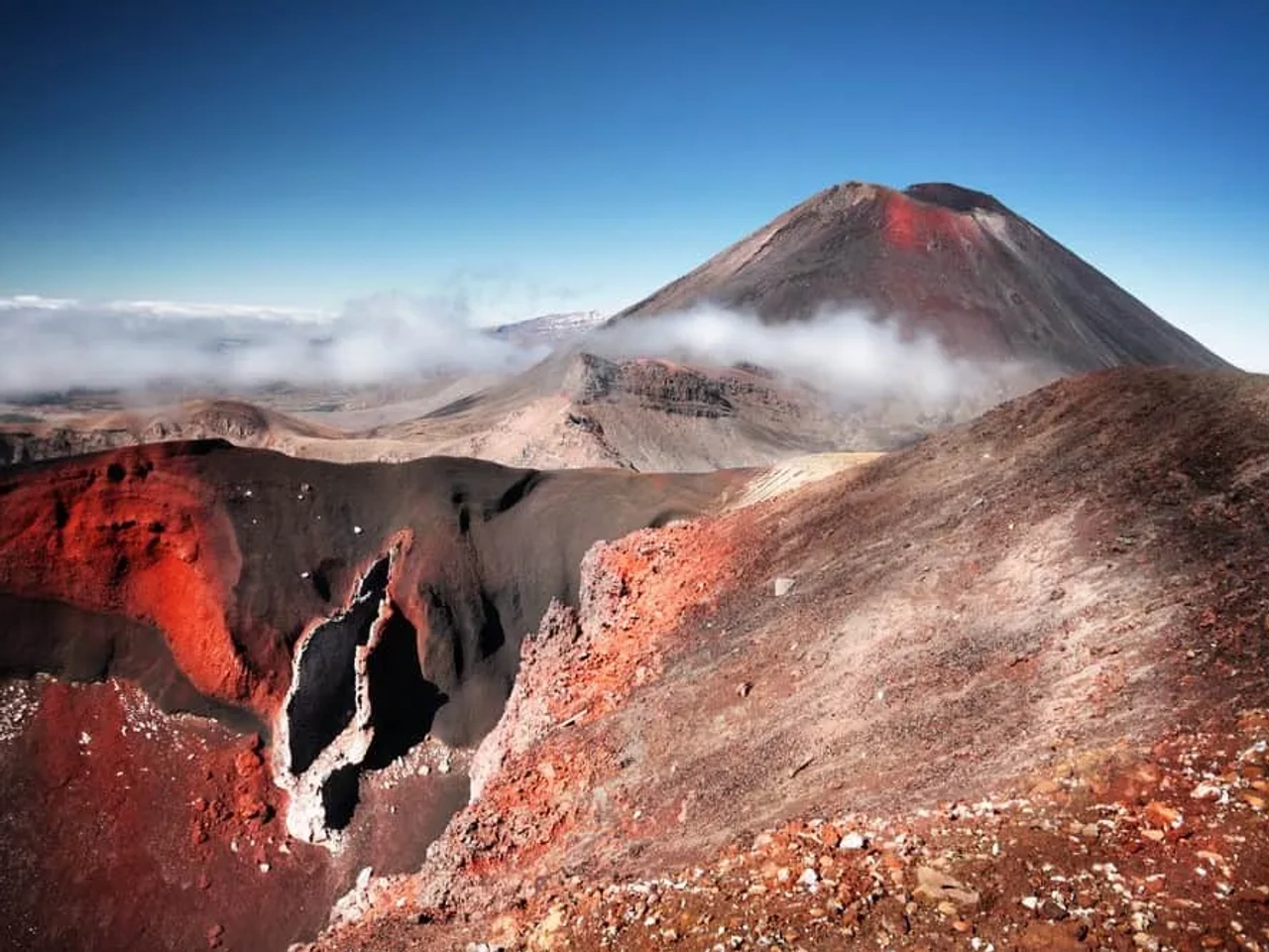 dificultad del Tongariro Alpine Crossing Nueva Zelanda
