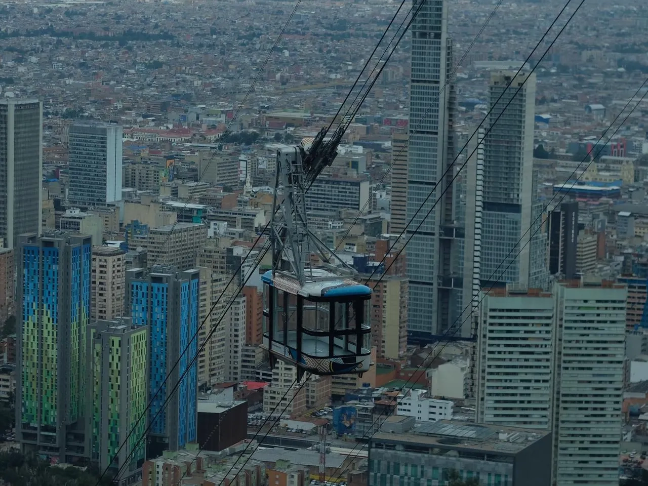 vista do teleferico para monserrate
