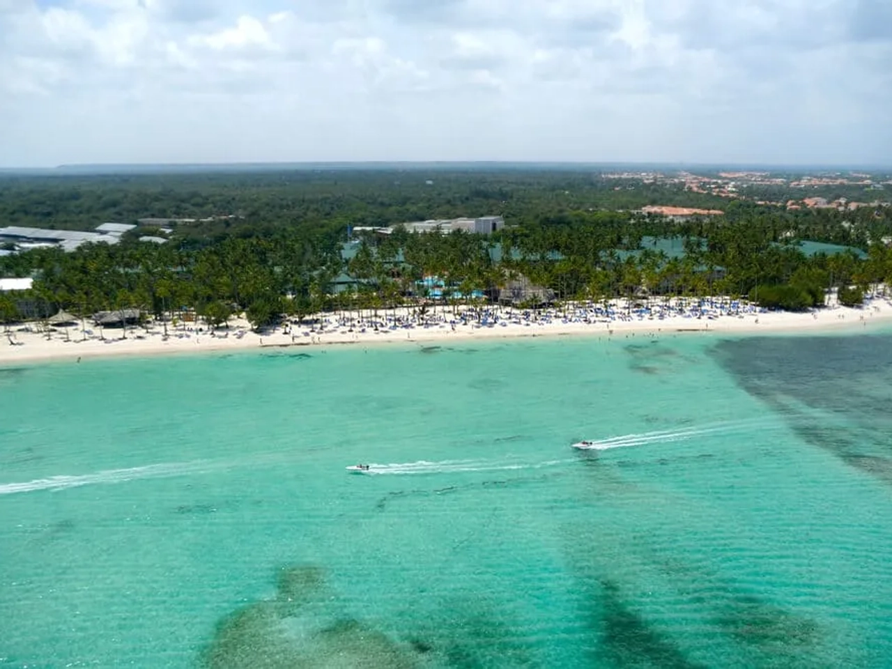 panoramica de praia em punta cana