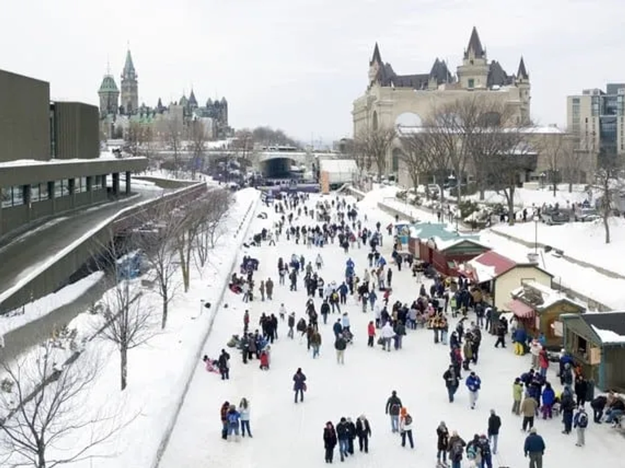 neve em Ottawa no Canadá
