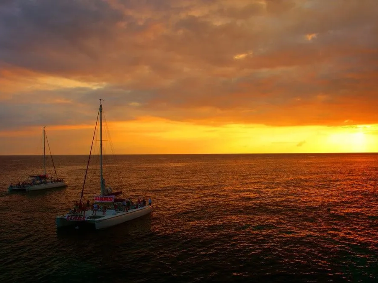 atardecer en Rick's cafe de Jamaica