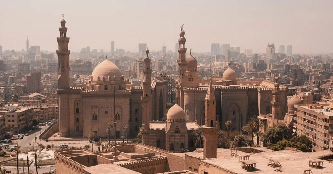 Mesquita de Muhammad Ali no Cairo durante uma viagem ao Egito.