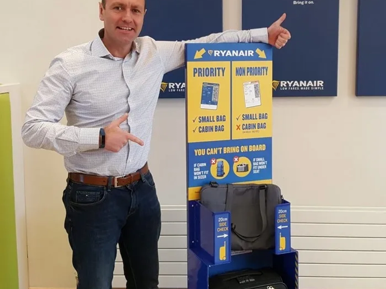equipaje Ryanair permitido