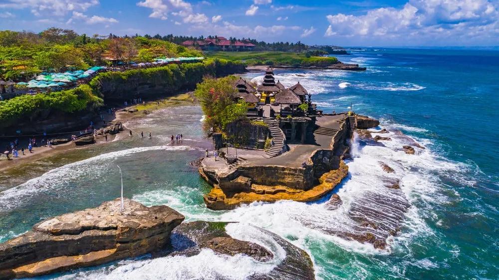 templo de tenah lot em bali