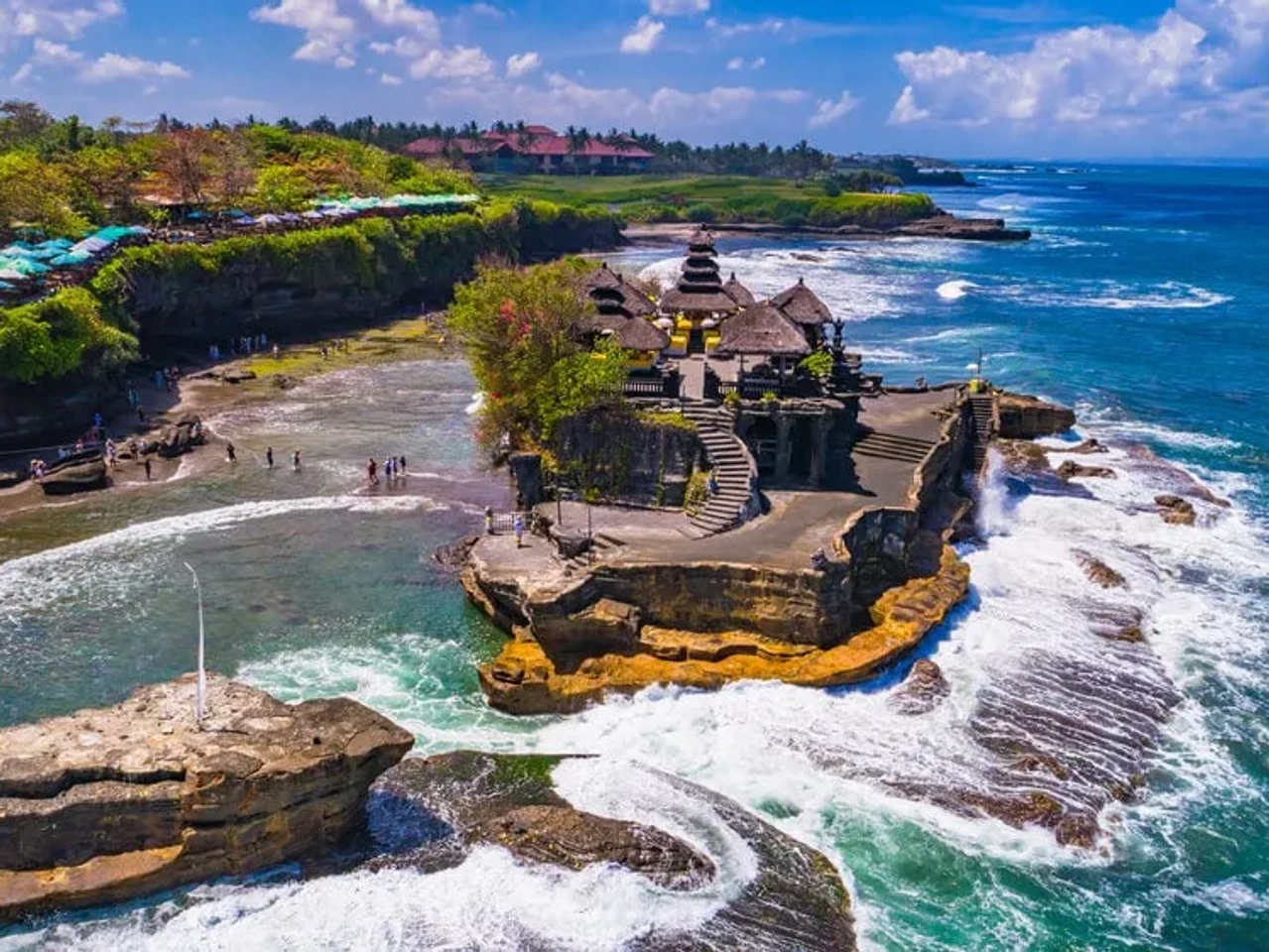 templo de tenah lot em bali