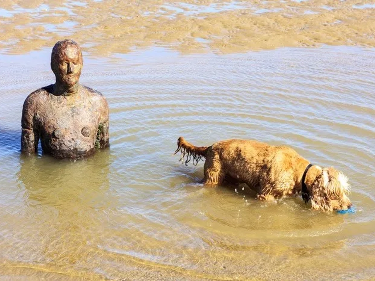 Crosby Beach en Liverpool