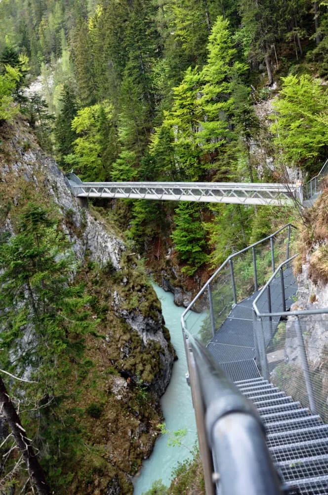 vista do canhao de leutaschklamm