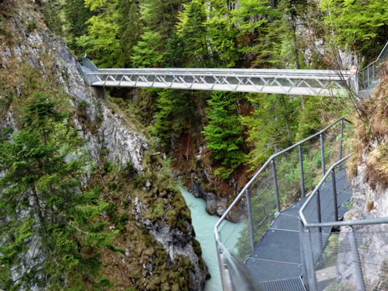 vista do canhao de leutaschklamm