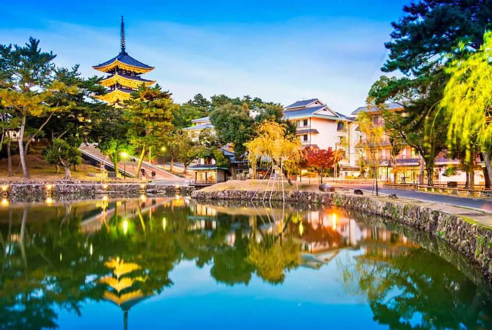 la ciudad de los ciervos en Japón