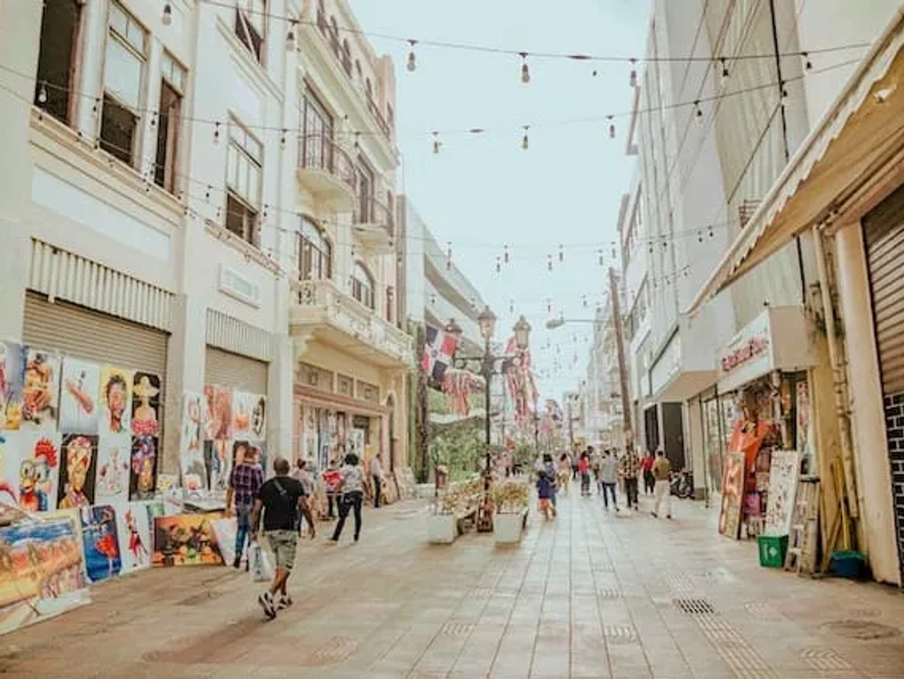 rua em Santo Domingo na República Dominicana