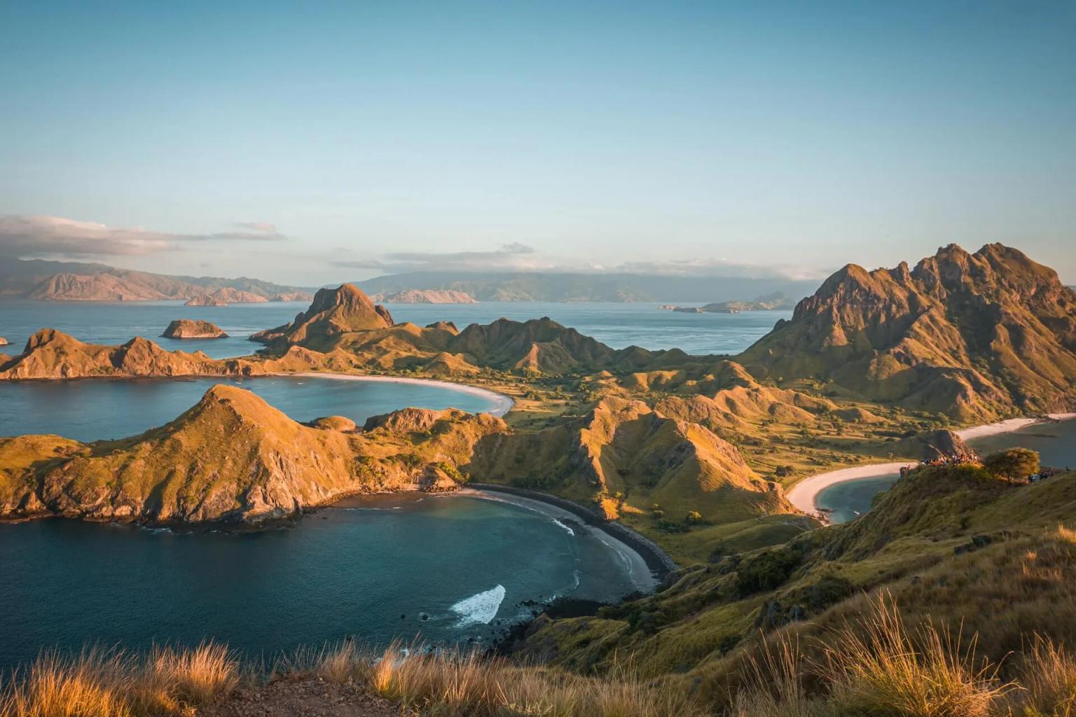 ilha padar a vista de passaro