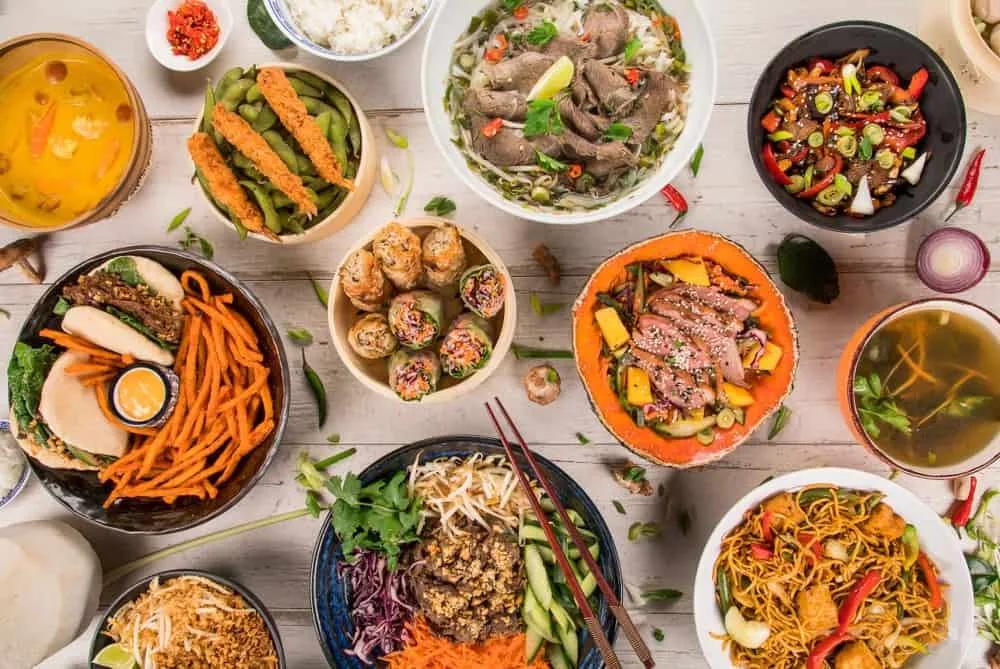 comida para niños en Asia