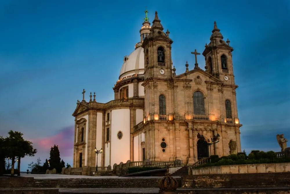 basilica do sameiro ao final da tarde