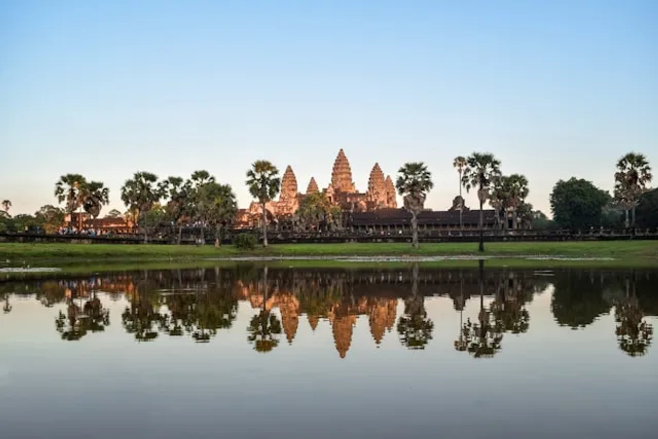 vista de Siemreap no Cambodja