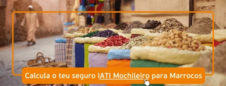 "Calcule seu seguro de viagem IATI para Marrocos agora!"