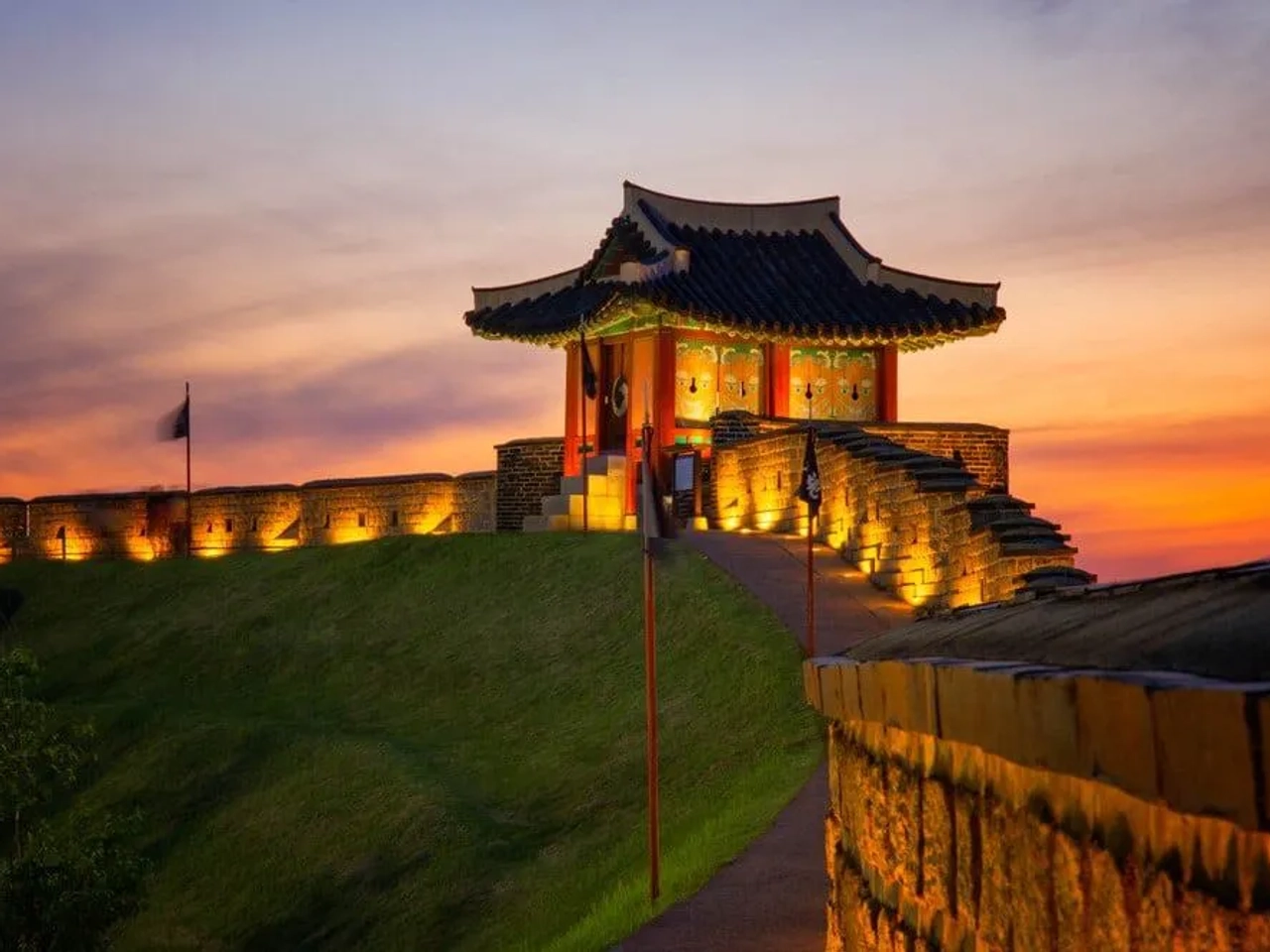 Visitar la fortaleza Hwaseong en Suwon