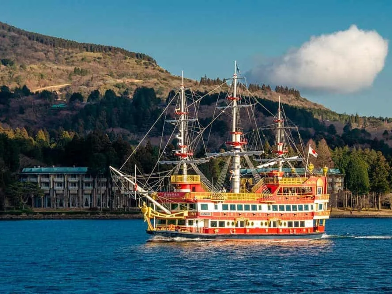 Navegar por el lago Ashi