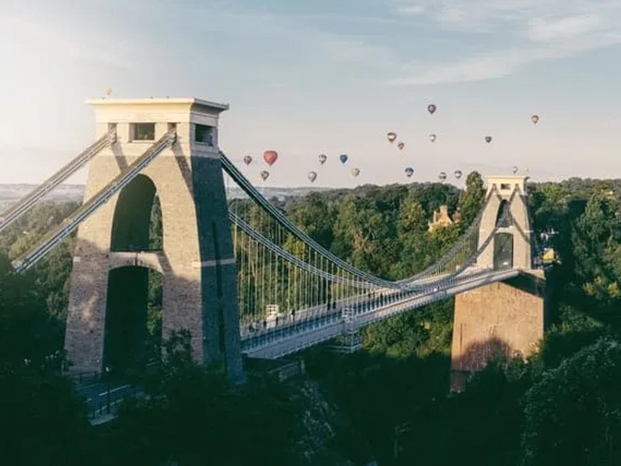 Ponte Pênsil de Clifton em Bristol no Reino Unido