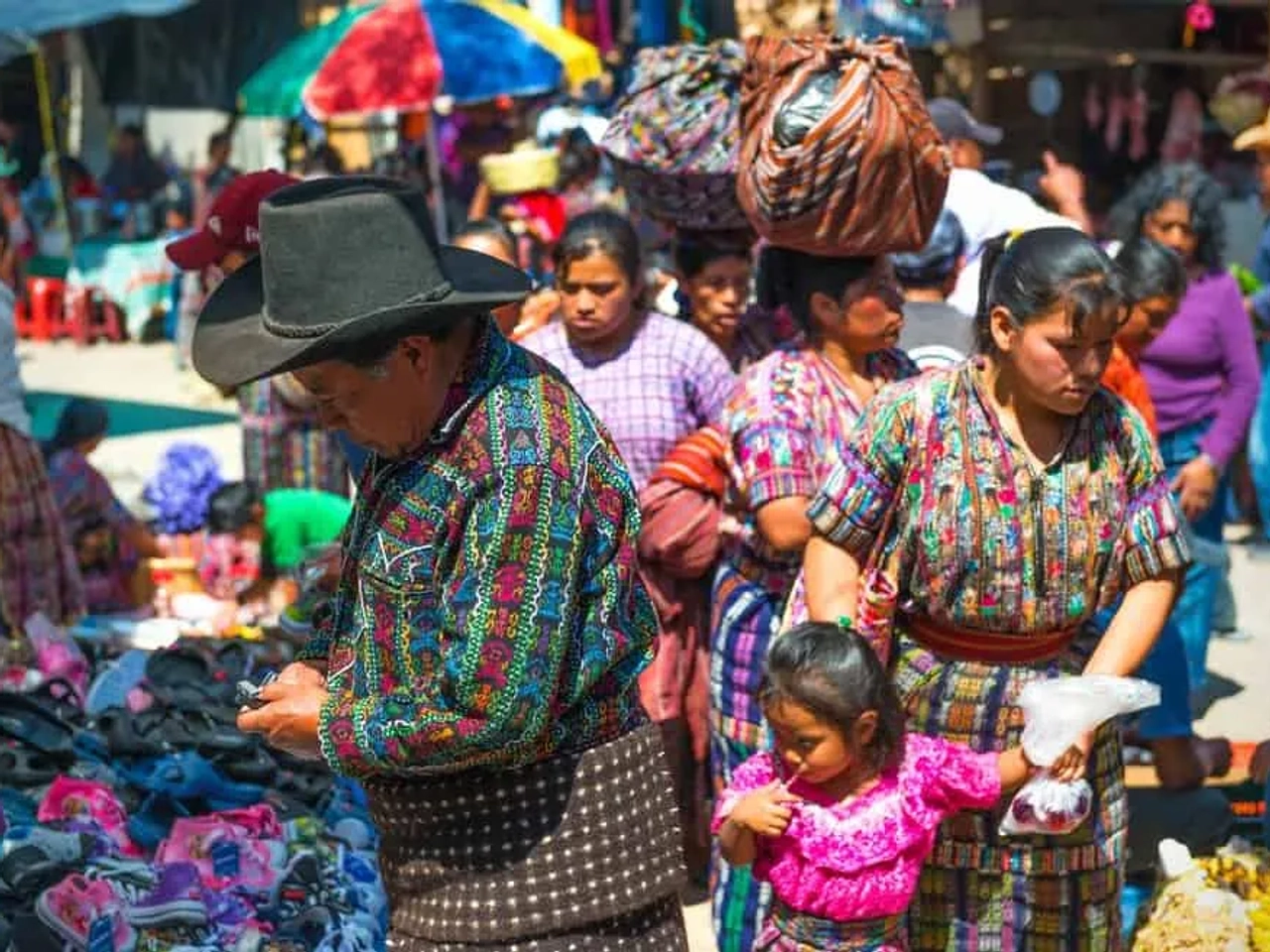 Mercado de Chichicastenango en Guatemala