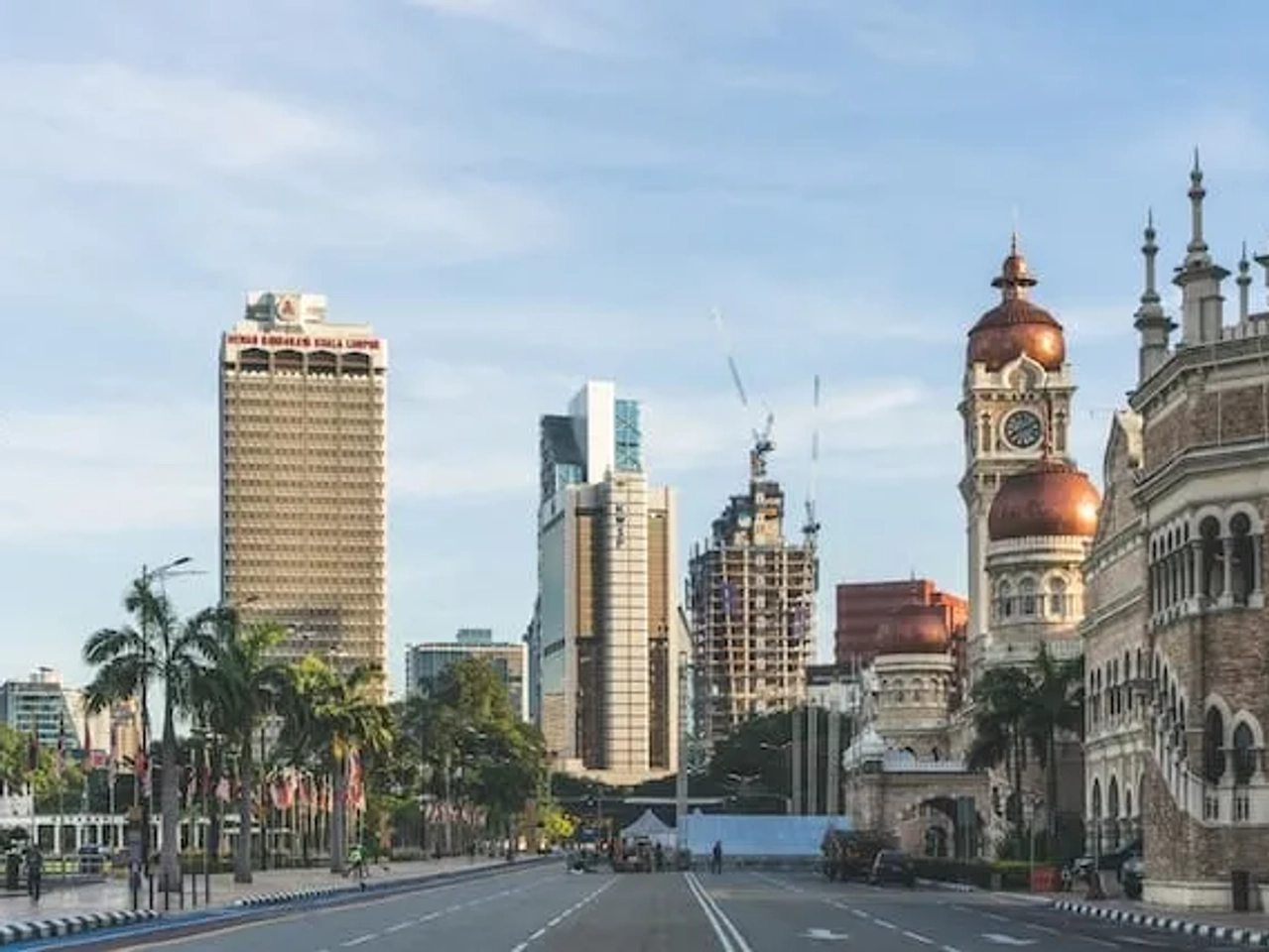 prédios e edificios no centro da cidade de kuala lumpur