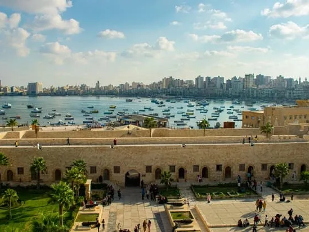 Citadela de Qaitbay em Alexandria no Egipto