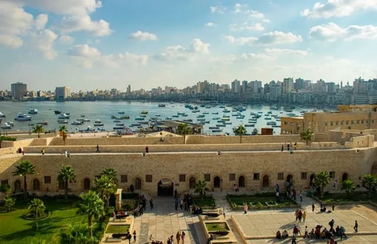 Citadela de Qaitbay em Alexandria no Egipto