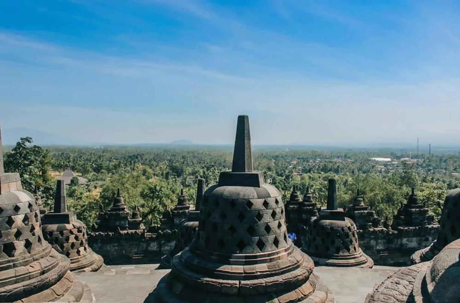vistas desde lo alto del templo