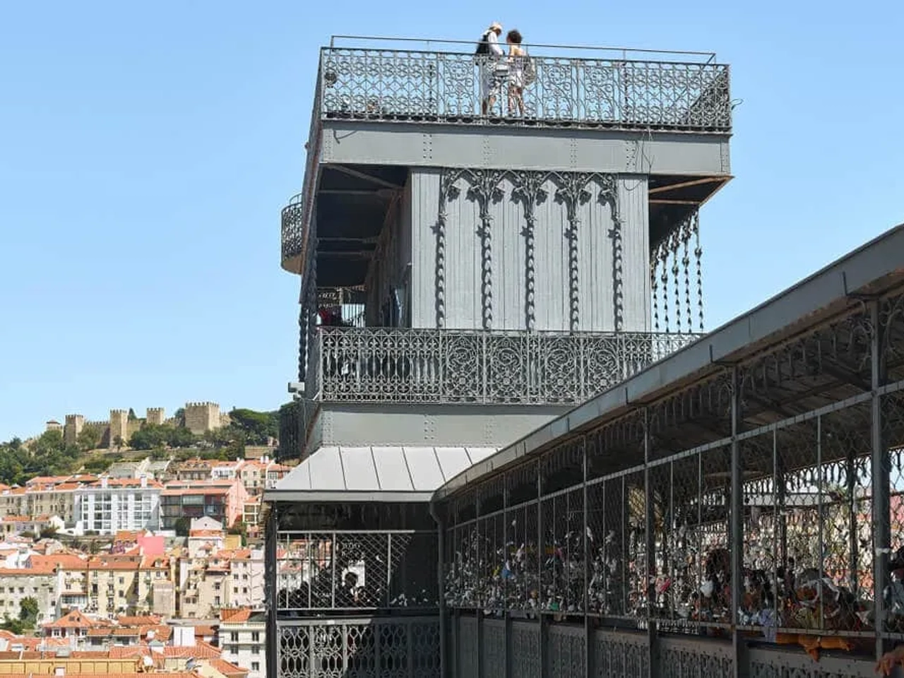 elevador de santa justa e miradouro no topo