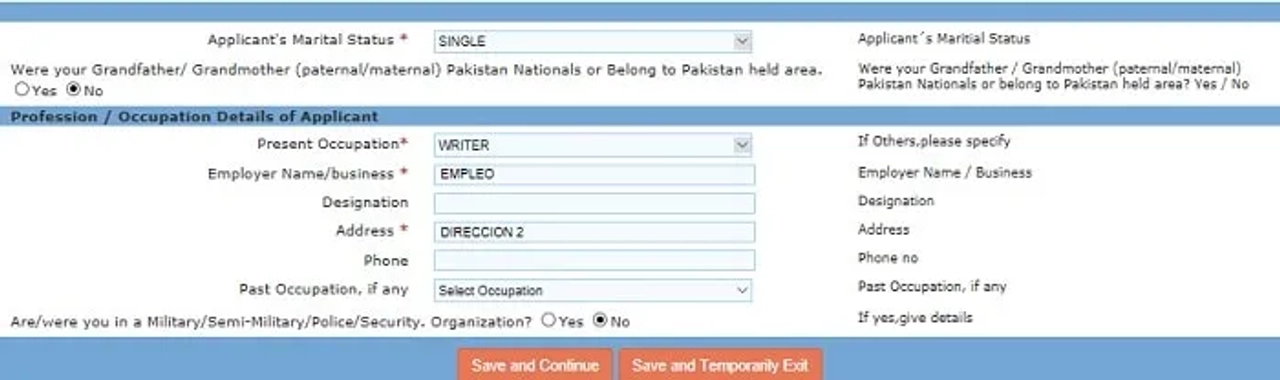 visado online india