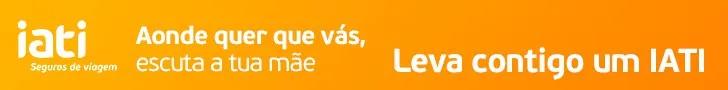 Banner promocional da IATI, destacando seguros de viagem para mães viajantes.