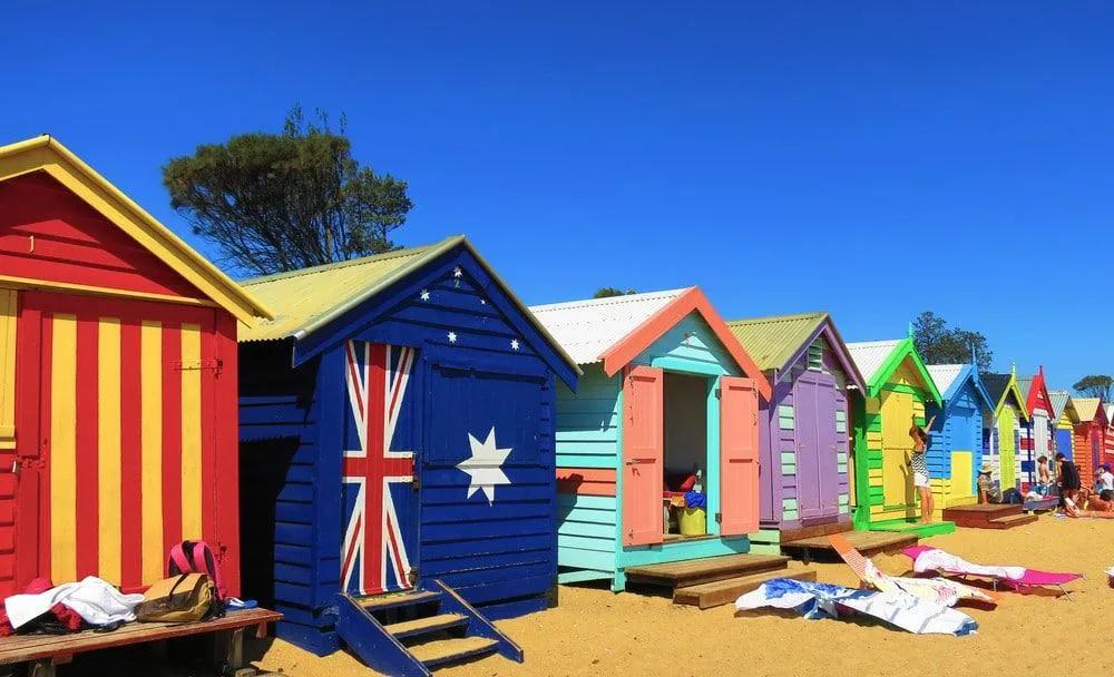 casas de colores de Brighton Beach