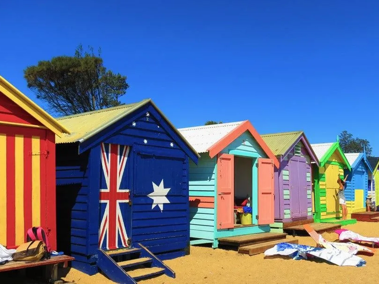 casas de colores de Brighton Beach