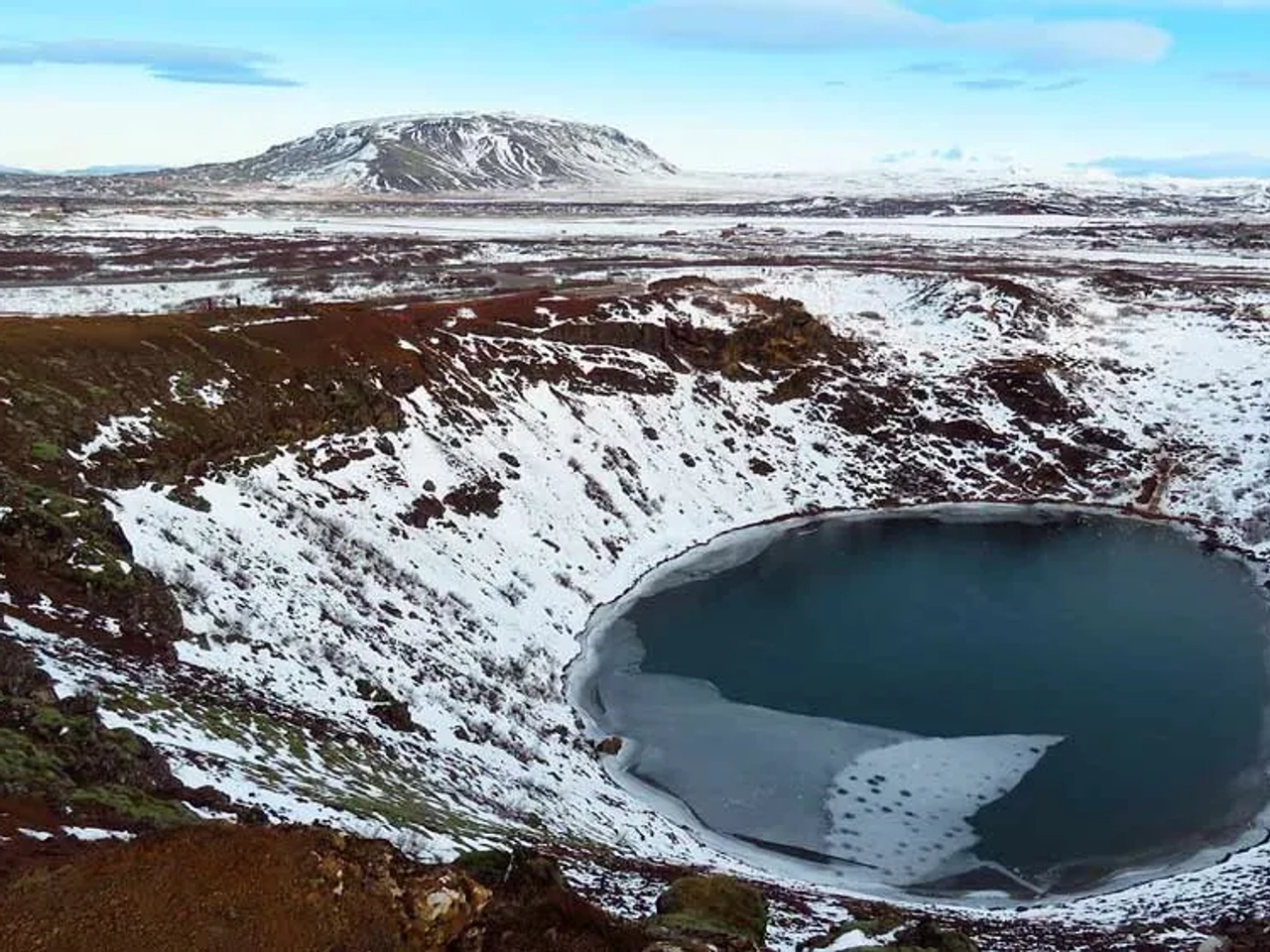 cráter de Kerid en la Círculo Dorado