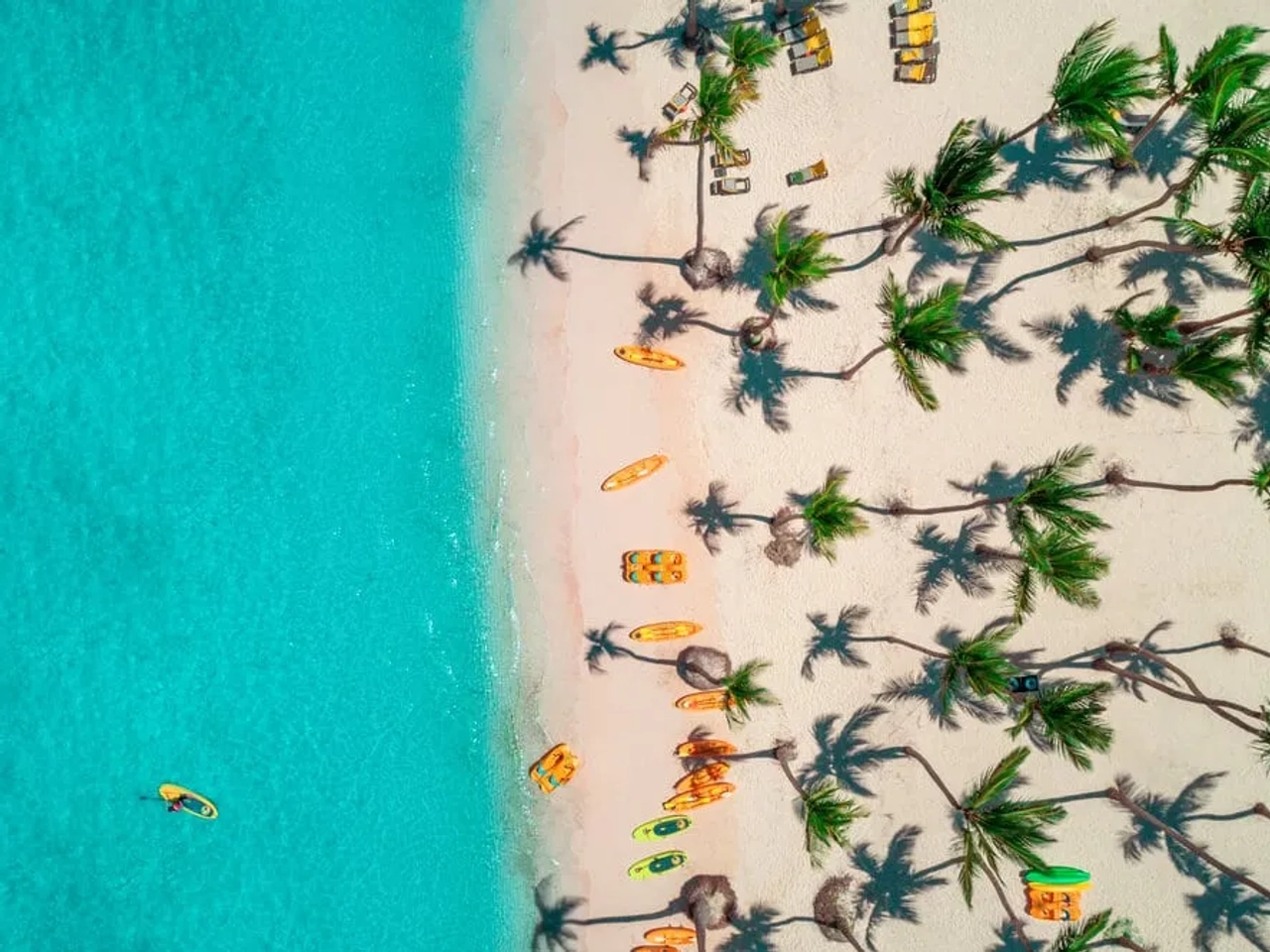 vista aerea de praia bavaro