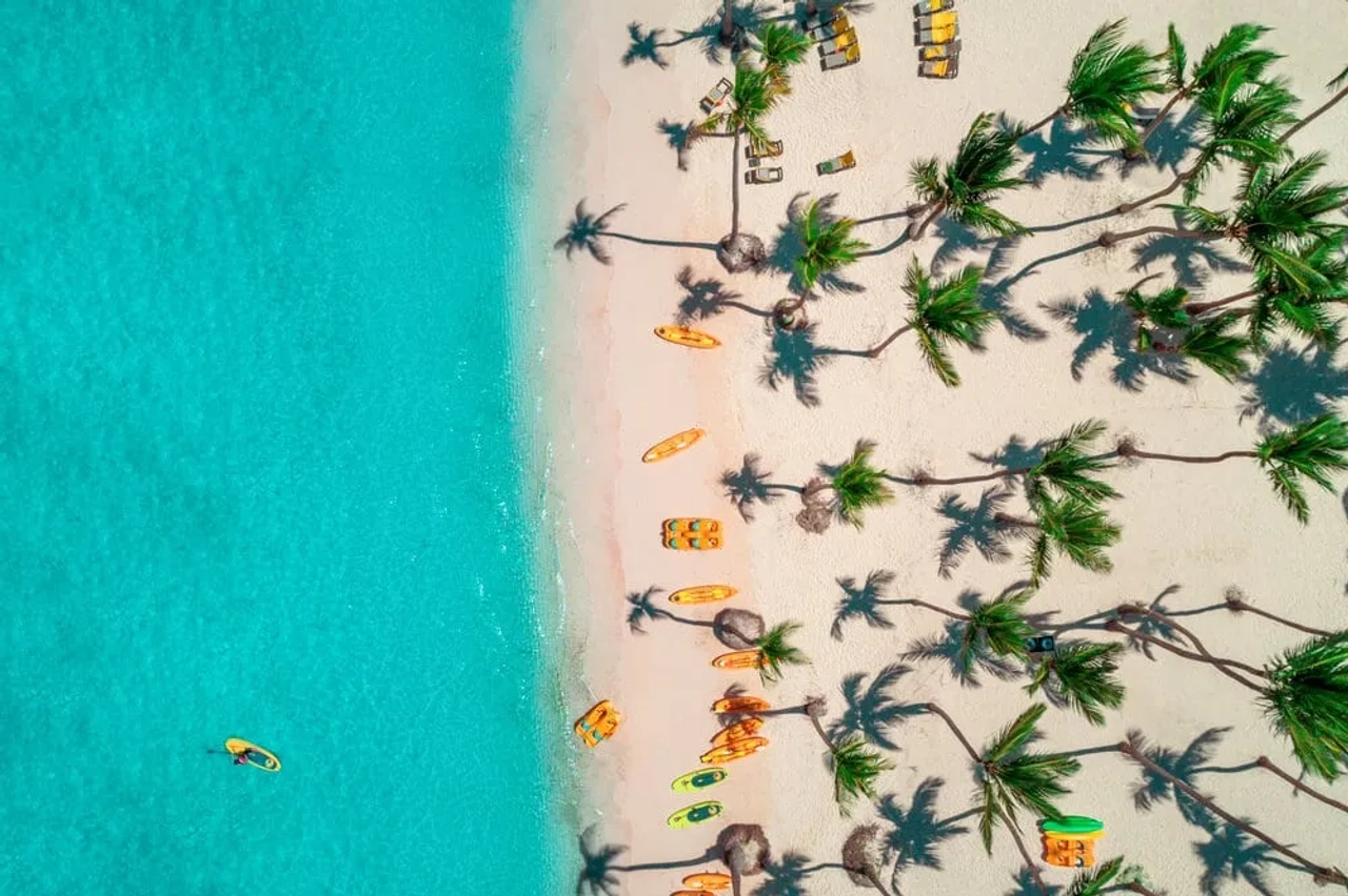 vista aerea de praia bavaro