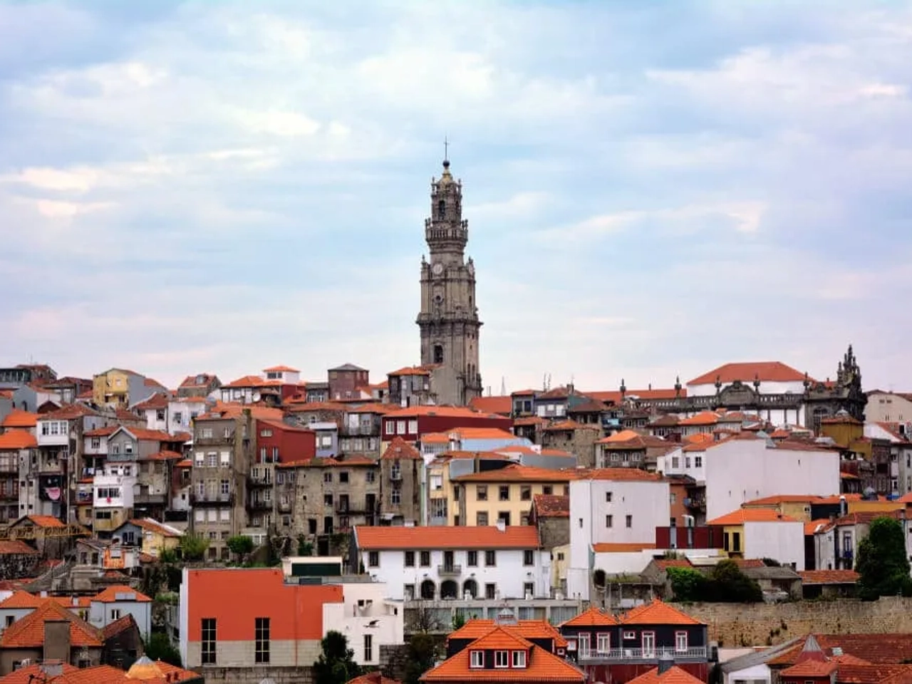 vistas da cidade do porto e da torre dos clerigos