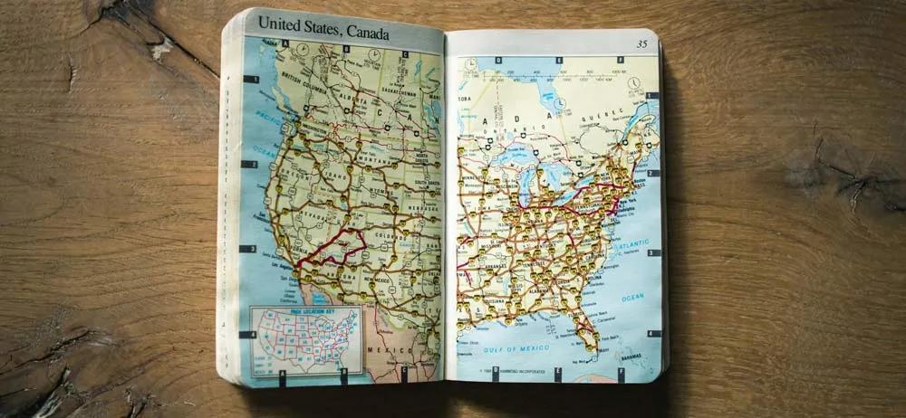 planificar ruta por Estados Unidos