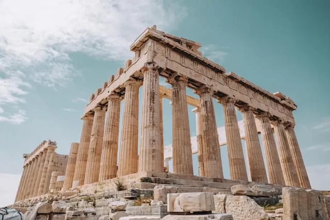 Acrópole de Atenas na Grécia