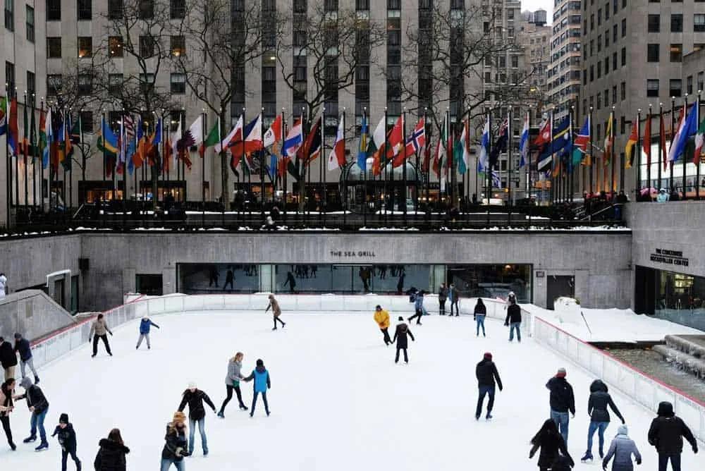 Patinar sobre hielo en Nueva York