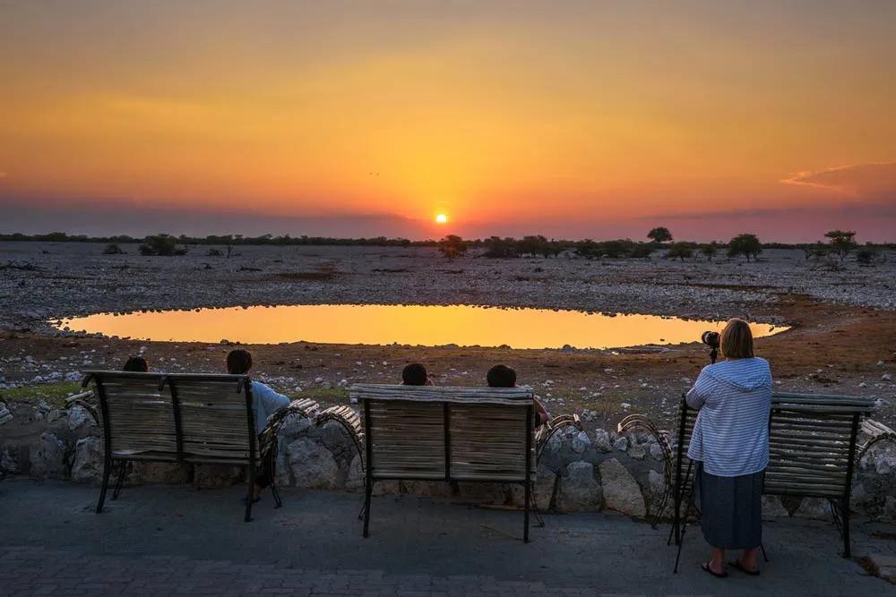 Atardecer en Etosha