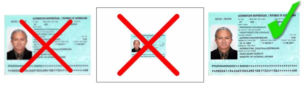 imagen del pasaporte para el visado de Azerbaiyán