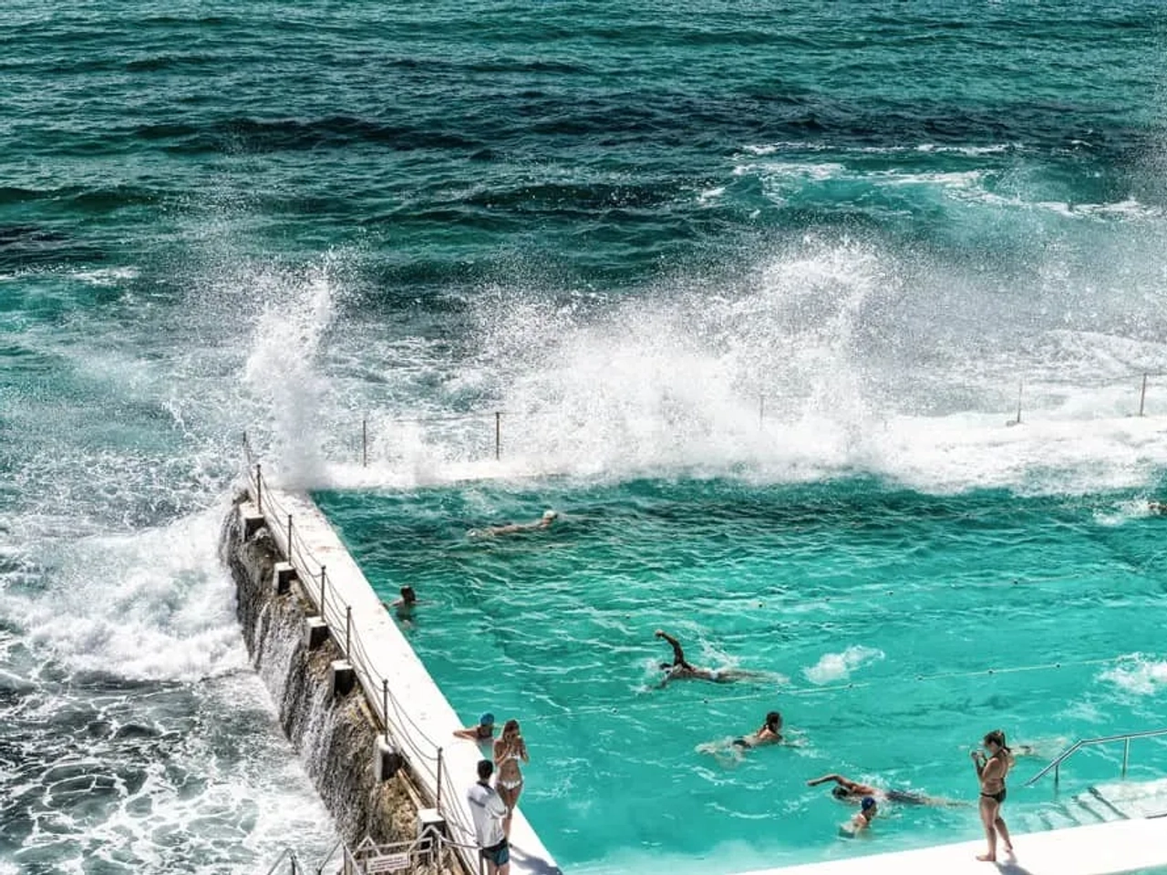 piscinas en la playa de Bondi Beach