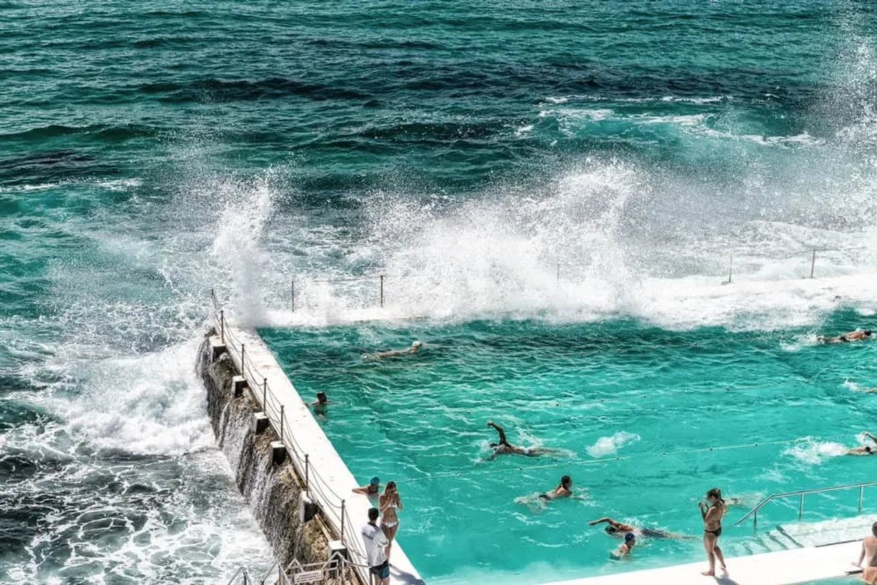 piscinas en la playa de Bondi Beach